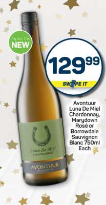 Avontuur Luna De Miel Chardonnay, Marydown Rosé or Borrowdale Sauvignon Blanc 750ml Each