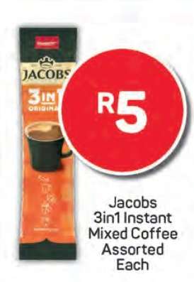 Jacobs 3in1 Instant Mixed Coffee Assorted Each