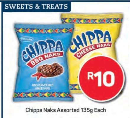 Chippa Naks Assorted 135g Each