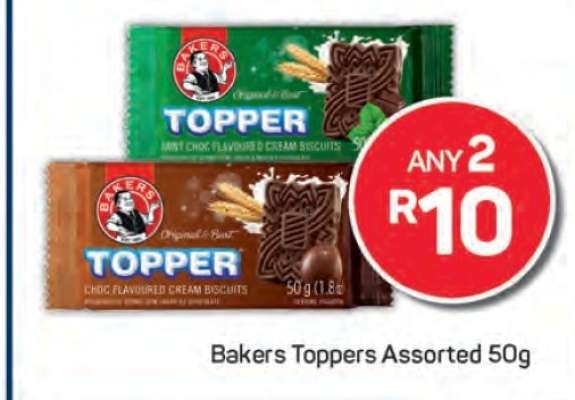 Bakers Toppers Assorted 50g