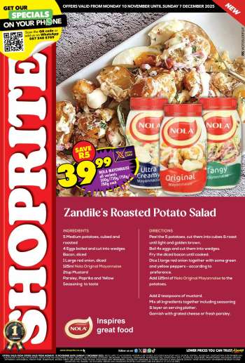 Shoprite catalogue  - 10/11/2025 - 07/12/2025.