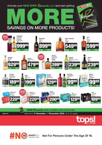 TOPS at SPAR catalogue  - 11/11/2025 - 07/12/2025.