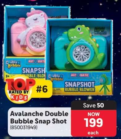 Avalanche Double Bubble Snap Shot