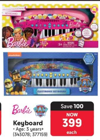 Barbie/Paw Patrol Keyboard