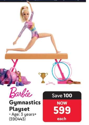 Barbie Gymnastics Playset