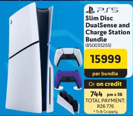 PS5 Slim Disc DualSense and Charge Station Bundle