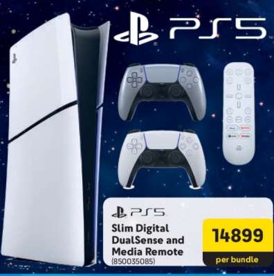 PS5 Slim Digital DualSense and Media Remote