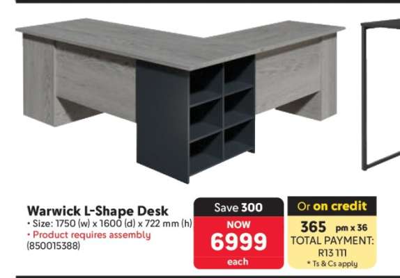 Warwick L-Shape Desk