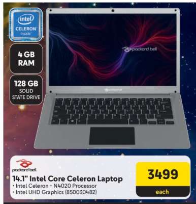 14.1” Intel Core Celeron Laptop