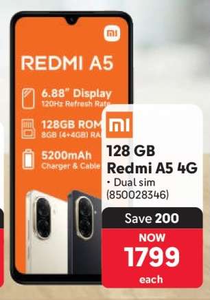 128 GB Redmi A5 4G