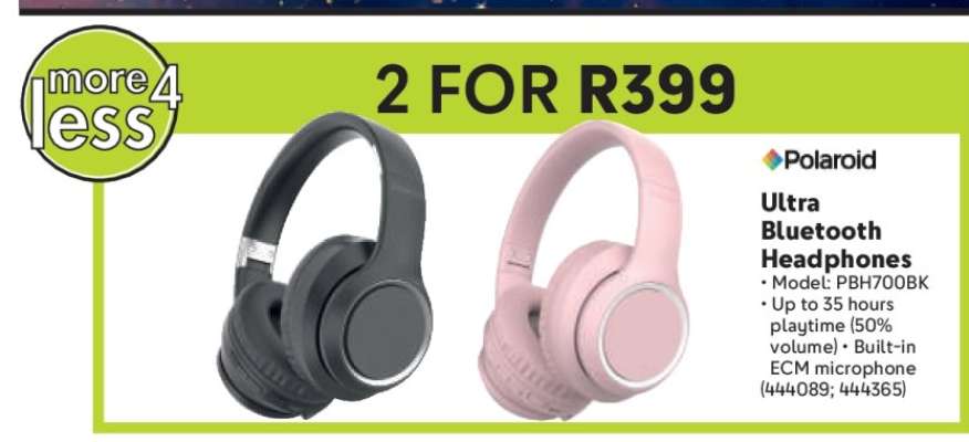 Polaroid Ultra Bluetooth Headphones