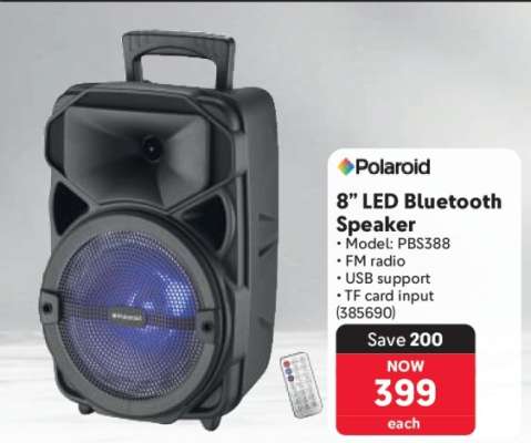 8” LED Bluetooth Speaker