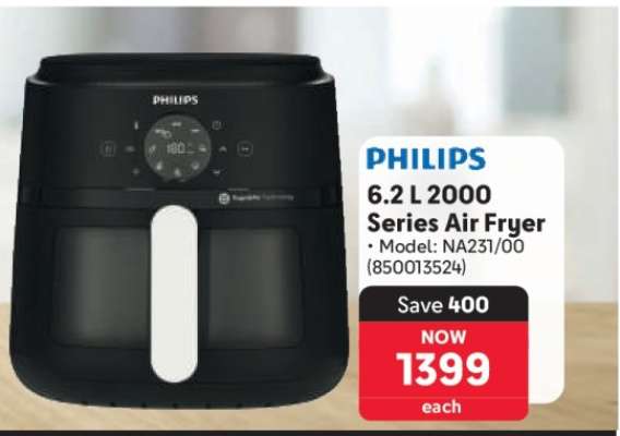 PHILIPS 6.2 L 2000 Series Air Fryer