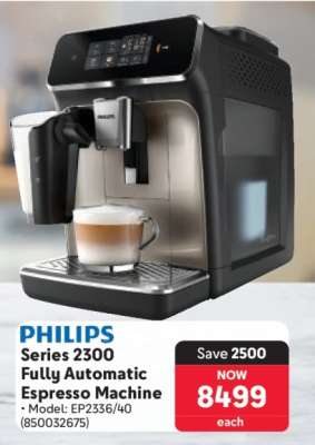 PHILIPS Series 2300 Fully Automatic Espresso Machine