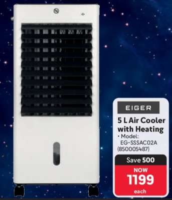 Eiger 5 L Air Cooler with Heating