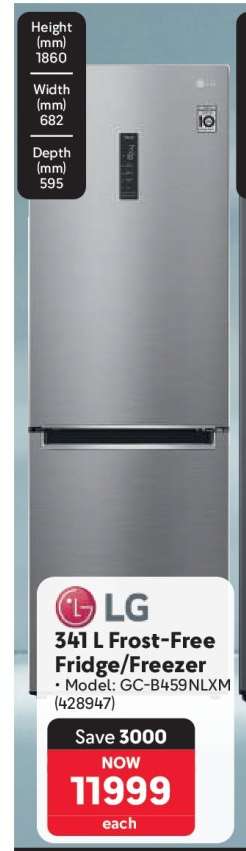 LG 341 L Frost-Free Fridge Freezer