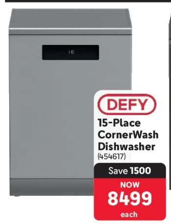 DEFY 15-Place CornerWash Dishwasher