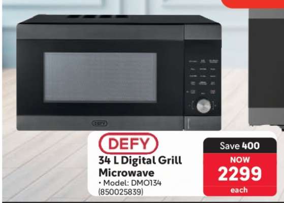 DEFY 34 L Digital Grill Microwave