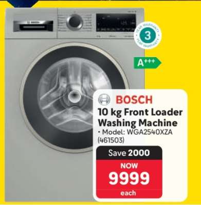 BOSCH 10 kg Front Loader Washing Machine
