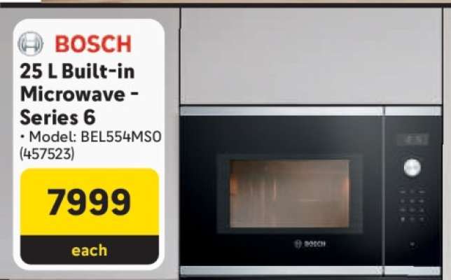 Bosch 25 L Built-in Microwave - Series 6