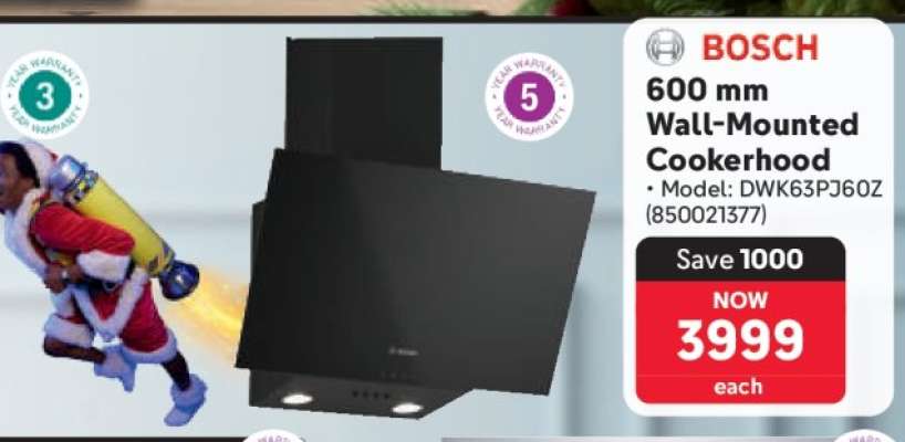 Bosch 600 mm Wall-Mounted Cookerhood