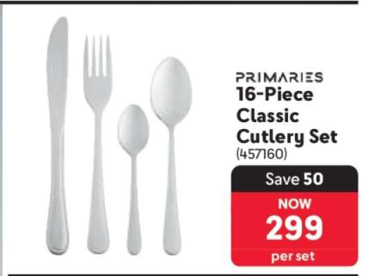 PRIMARIES 16-Piece Classic Cutlery Set