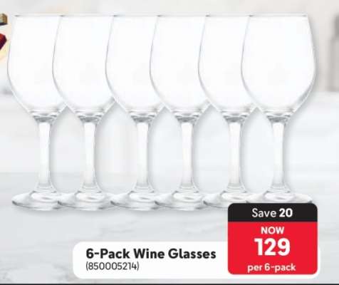 6-Pack Wine Glasses