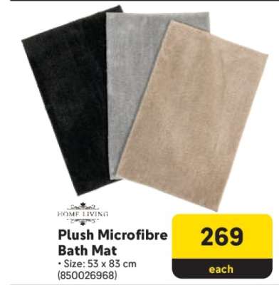 Plush Microfibre Bath Mat
