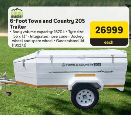 6-Foot Town and Country 205 Trailer