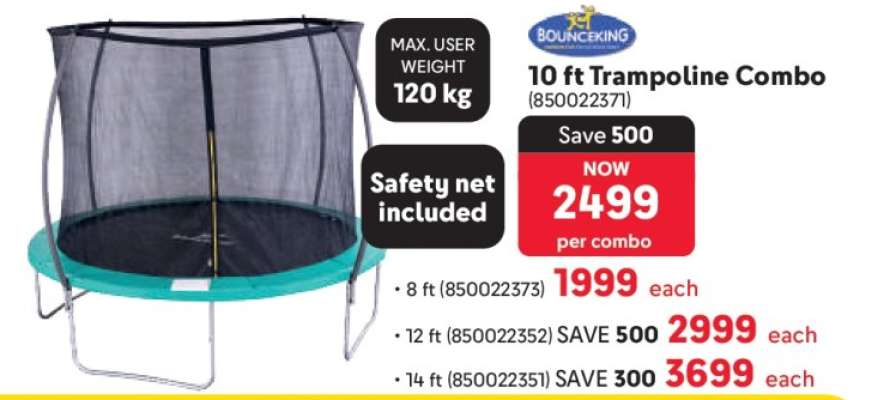 10 ft Trampoline Combo
