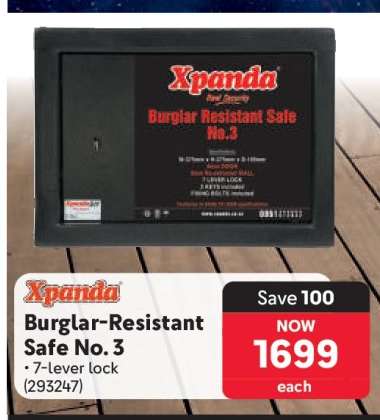 Xpanda Burglar-Resistant Safe No. 3