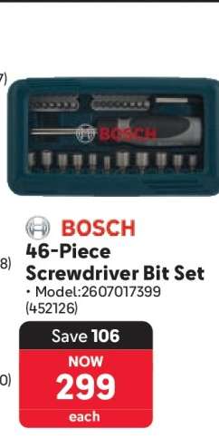 BOSCH 46-Piece Screwdriver Bit Set