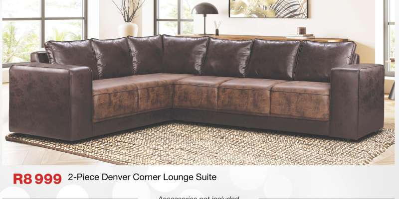 2-Piece Denver Corner Lounge Suite