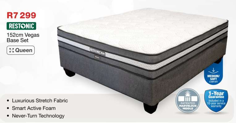 Restonic 152cm Vegas Base Set