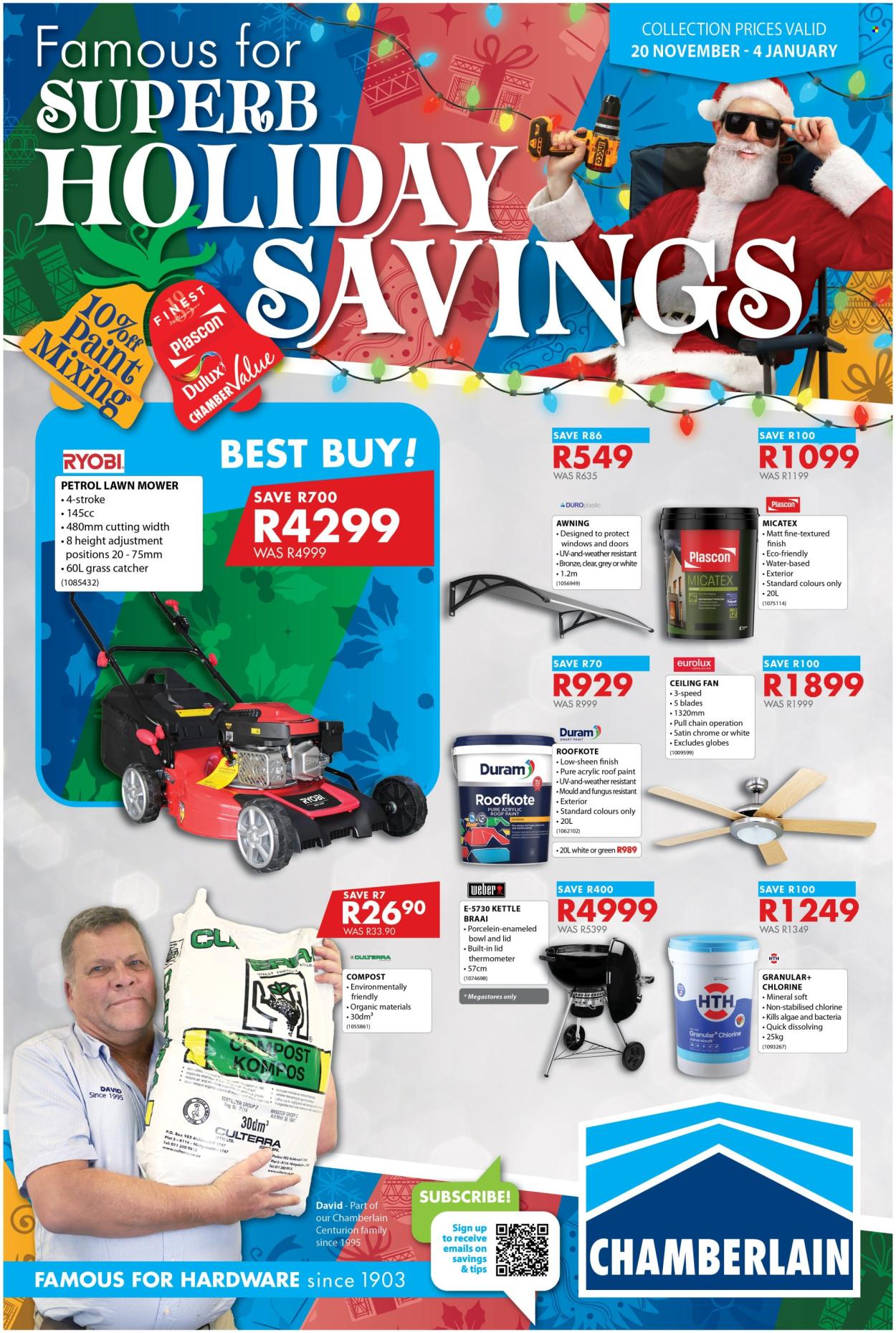 Chamberlain specials - 20/11/2025 - 04/01/2026. Page 1