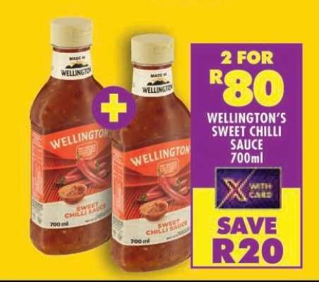 WELLINGTON'S SWEET CHILLI SAUCE 700ml