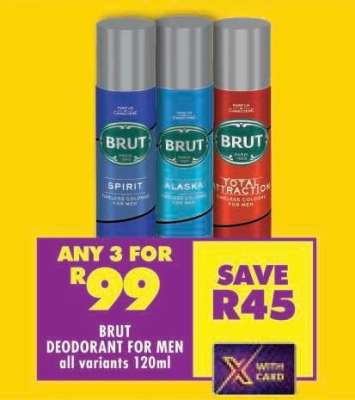 BRUT DEODORANT FOR MEN all variants 120ml