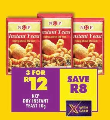 NCP DRY INSTANT YEAST 10g
