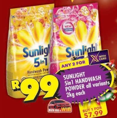 SUNLIGHT 5in1 HANDWASH POWDER all variants 2kg each