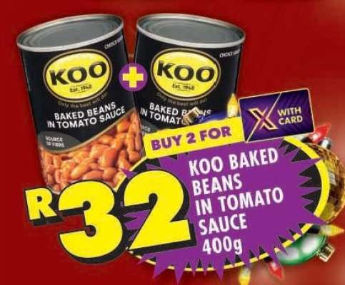 Koo Baked Beans in Tomato Sauce 400g