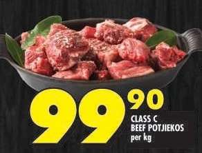 CLASS C BEEF POTJIEKOS