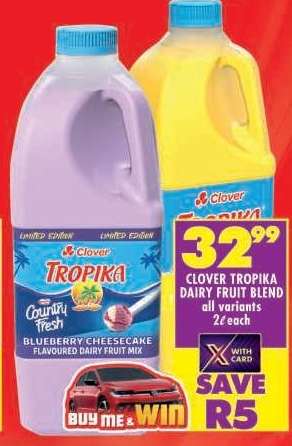 Clover Tropika Dairy Fruit Blend
