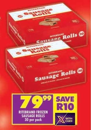 RITEBRAND FROZEN SAUSAGE ROLLS