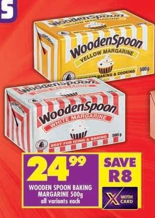 WOODEN SPOON BAKING MARGARINE 500g