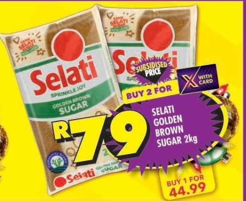 Selati Golden Brown Sugar 2kg