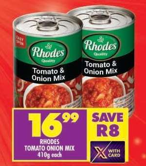 RHODES TOMATO ONION MIX
