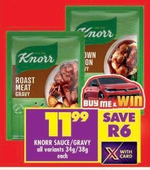 KNORR SAUCE/GRAVY