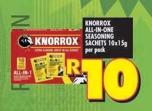 KNORROX ALL-IN-ONE SEASONING SACHETS 10x15g per pack