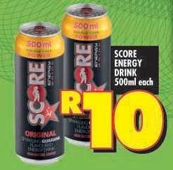 SCORE ENERGY DRINK 500ml each