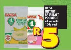 IWISA Instant Breakfast Porridge